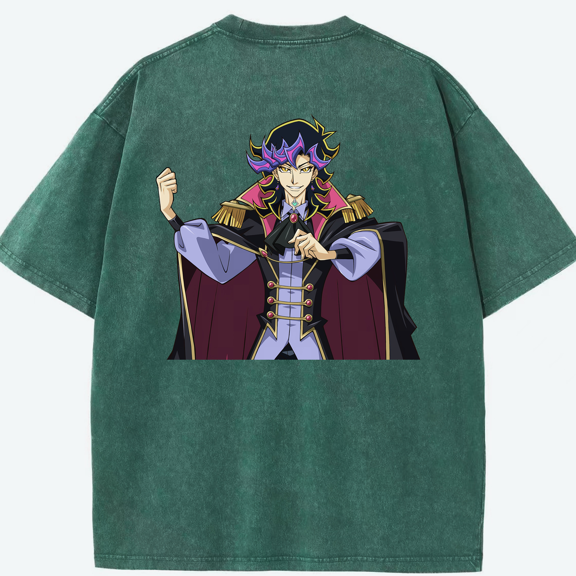 （画像用） 遊☆戯☆王 Yu-Gi-Oh! 綿100% ヴィンテージ風 半袖Tシャツ（背面プリント）